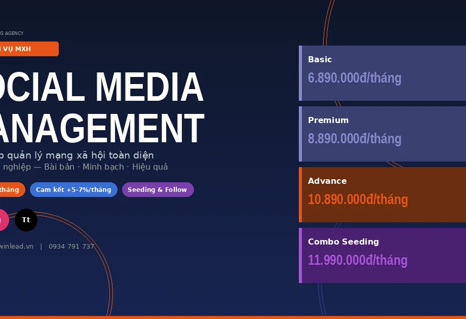 Dịch Vụ Social Media Management – Giải Pháp Quản Lý Mạng Xã Hội Toàn Diện Cho Doanh Nghiệp